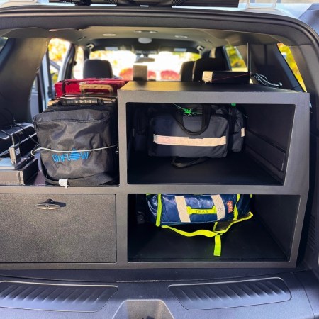 Ems Fire Police Command rear command console box