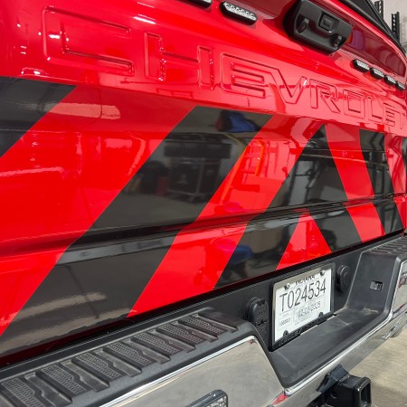 Reflective Chevron Decal 14”x64” Red/Black/White ORALITE Silverado Truck Pickup