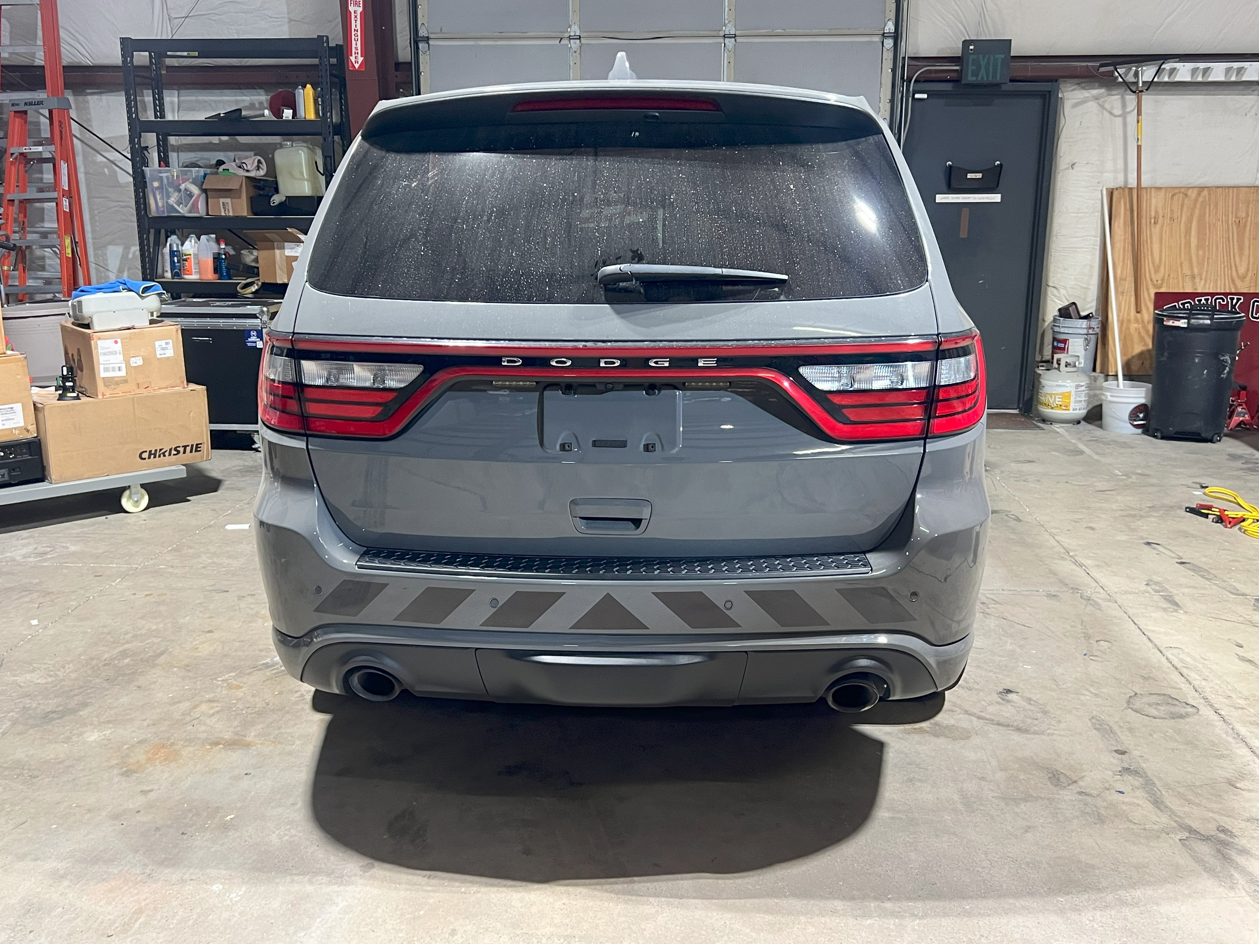 Reflective Chevron Vinyl Decal Panel 3.5”x 53” - Dodge Durango (RED/WHITE/BLACK) - Image 13