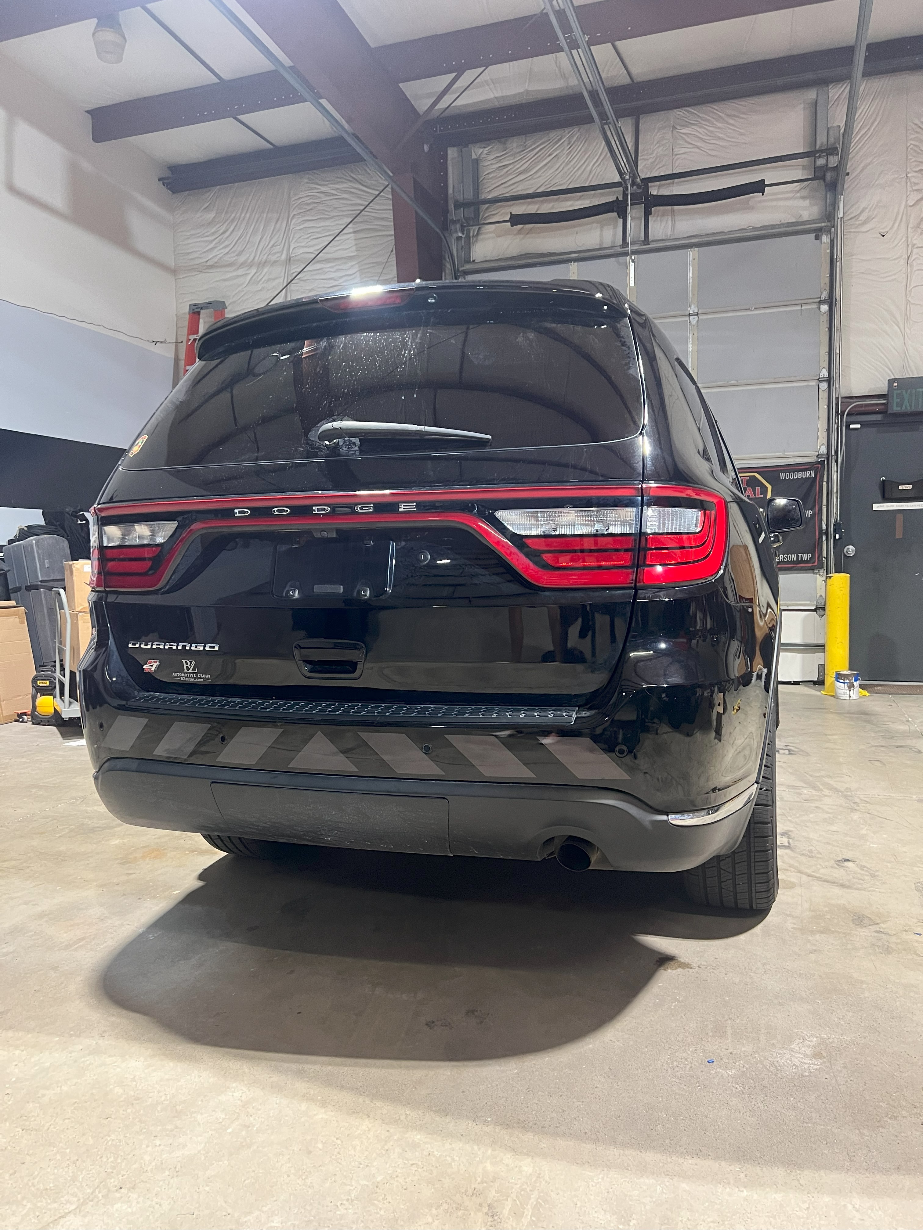 Reflective Chevron Vinyl Decal Panel 3.5”x 53” - Dodge Durango (RED/WHITE/BLACK) - Image 5