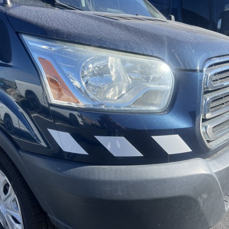 High-Visibility Reflective Safety Chevron Decals for Cargo Van / Ambulance - Universal Fit Kit 3" x 23.5" - ORALITE 5650RA